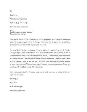 Charity Donation Request Letter Template Free Download Free Pdf Books