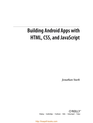 Free Download PDF Books, Building Android Apps With HTML CSS And JavaScript