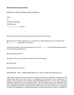 Free Download PDF Books, Bank Guarantee Request Letter Template