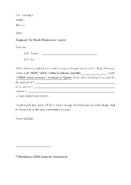 Free Download PDF Books, Request For Bank Reference Letter Template