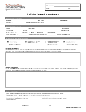 Free Download PDF Books, Staff Salary Equity Adjustment Increase Request Letter Template