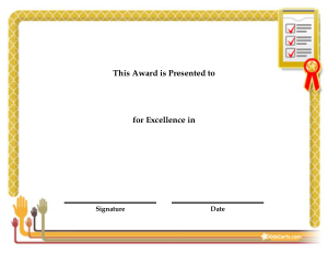 Free Download PDF Books, Sample Award Certificate Template
