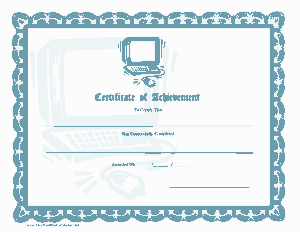 Free Download PDF Books, Get Certificates of Achievement Template