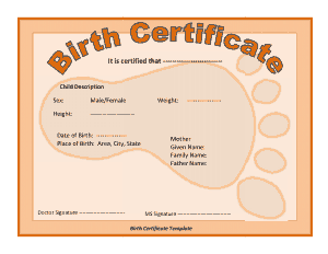 Free Download PDF Books, Birth Certificate Theme Template