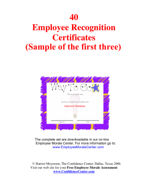 Free Download PDF Books, Employee Recognition Appreciation Certificate Template
