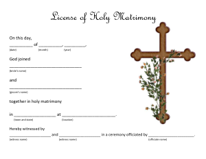Free Download PDF Books, Catholic Marriage Certificate Template