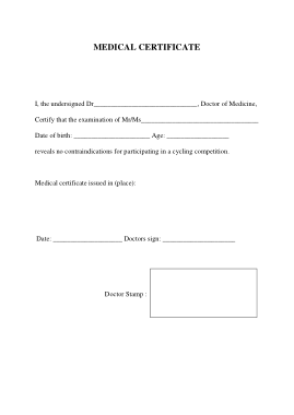 Free Download PDF Books, Word Medical Certificate Template
