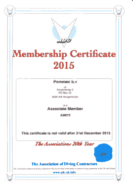 Free Download PDF Books, Membership Certificate 2015 Sample Template
