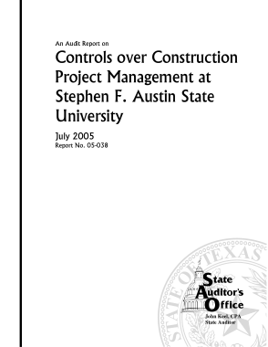 Free Download PDF Books, Audit Report on Controls over Construction Project Management Template
