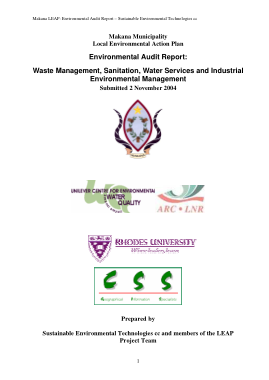 Free Download PDF Books, Waste Management Environmental Audit Report Template