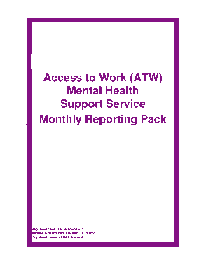 Free Download PDF Books, Mental Health Monthly Management Report Template