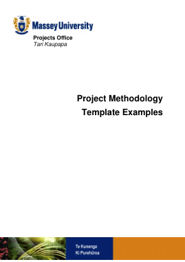 Free Download PDF Books, Project Management Methodology Report Format Template