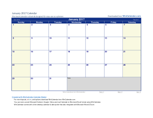 Free Download PDF Books, Printable Excel Monthly Calendar Template