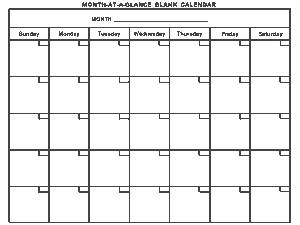 Printable Monthly Planning Calendar Template Free Download Free PDF Books