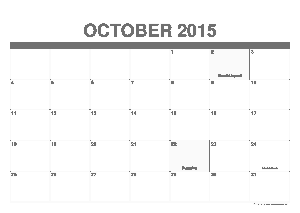 Free Download PDF Books, October Weekly Planning Calendar Template