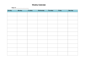 Free Download PDF Books, Weekly Calendar Example Template