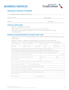 Free Download PDF Books, Business Services Individual Financial Statement Form Template