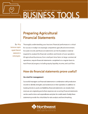 Free Download PDF Books, Sample Agricultural Business Financial Statement Template