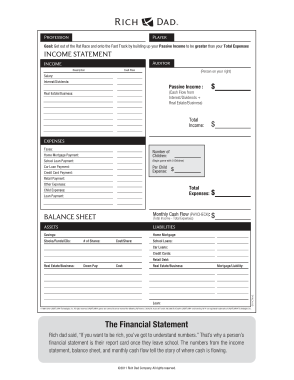 Free Download PDF Books, Financial Statement Balance Sheet Template