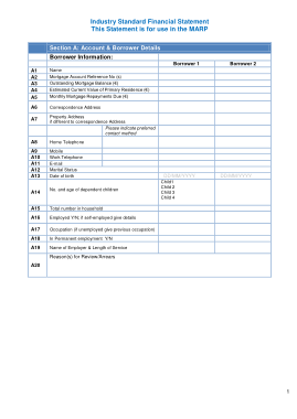 Free Download PDF Books, Industry Standard Financial Statement Template