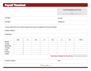 Free Download PDF Books, Payroll Printable Employee Time Cards Template