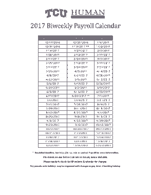Free Download PDF Books, BiWeekly Payroll Calendar Template