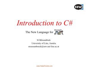Free Download PDF Books, Introduction To C# Advanced