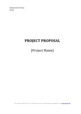 Free Download PDF Books, Generic Project Proposal Sample Template
