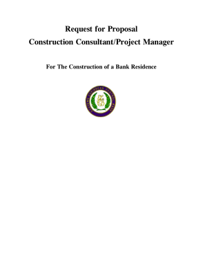 Free Download PDF Books, Request for Proposal for Construction Consultant and Project Manager Template