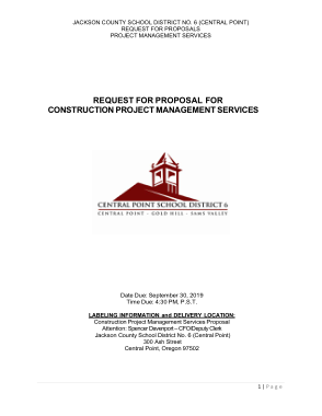 Free Download PDF Books, Request for Proposal for Construction Project Management Services Template