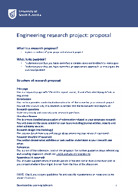 Free Download PDF Books, Sample Engineering Research Project Proposal Template