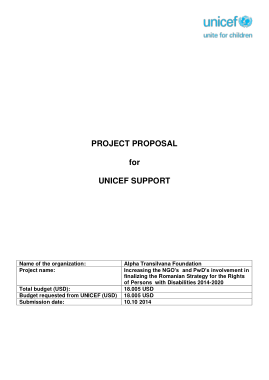 Free Download PDF Books, UNICEF Support Project Proposal Template