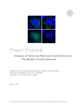 Free Download PDF Books, Analysis of Historical Retroviral Project Proposal Template