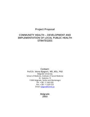 Free Download PDF Books, Community Health Development Project Proposal Template