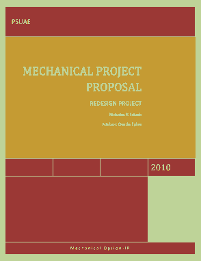 Free Download PDF Books, Mechanical Project Proposal Template