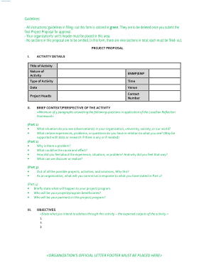 Free Download PDF Books, Organization Project Proposal Outline Sample Template
