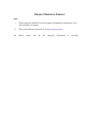 Free Download PDF Books, Project Proposal Format Template