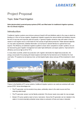 Free Download PDF Books, Solar Irrigation Proposal Project Template