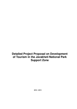 Free Download PDF Books, Tourism Development Project Proposal Template