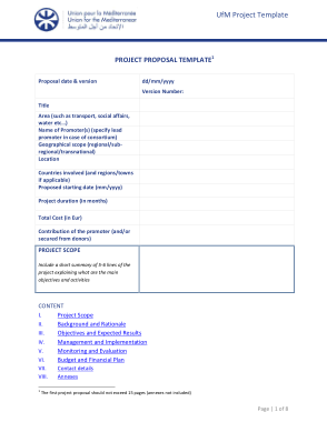 Free Download PDF Books, UFM Project Proposal Template