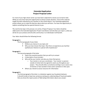 Free Download PDF Books, Formal Extended Application Project Proposal Letter Template