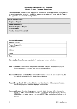 Free Download PDF Books, Charity Project Budget Proposal Template