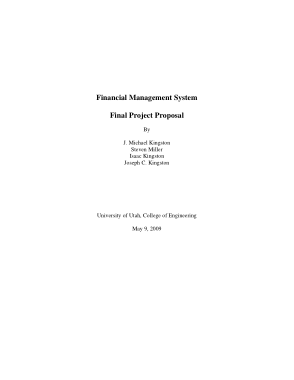 Free Download PDF Books, Financial Management System Proposal Project Template