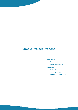 Free Download PDF Books, Project Proposal Example Template