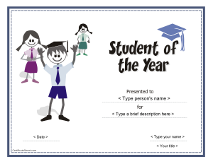 Free Download PDF Books, Best Student Award Certificate Template