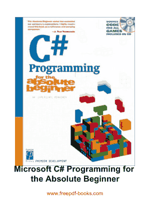 Free Download PDF Books, Microsoft C# Programming For The Absolute Beginner