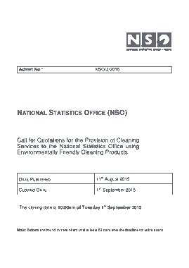Free Download PDF Books, NSO Cleaning Service Quotation Template