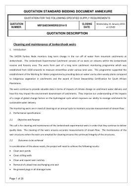 Free Download PDF Books, Supply Requirement Quotation Form Template