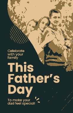 Free Download PDF Books, Fathers Day Celebration Poster Template