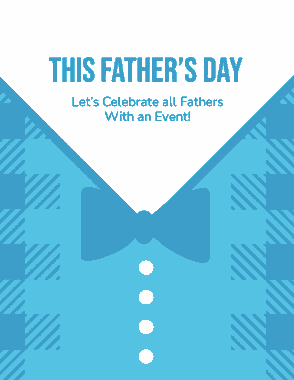 Free Download PDF Books, Fathers Day Event Flyer Template